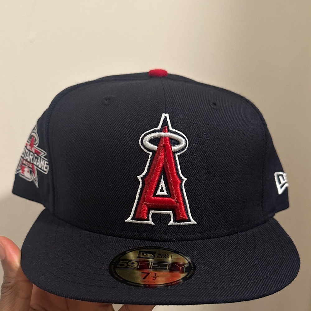 New Era Navy and Red Logo Cap
